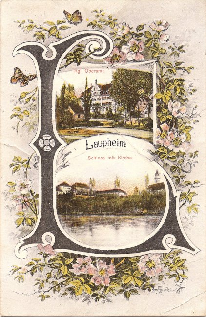 Laupheim (Vorderseite der Ansichtskarte)