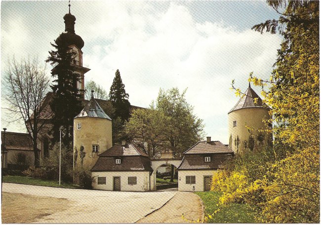 Schlosstor (Vorderseite der Ansichtskarte)