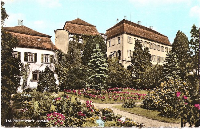 Laupheim/Württ. - Schloß (Vorderseite der Ansichtskarte)