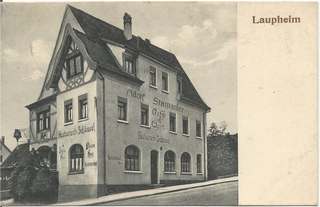 Laupheim (Vorderseite der Ansichtskarte)