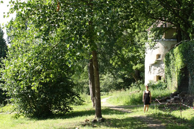 Laupheim Partie aus dem Schlosspark (heutige Ansicht)