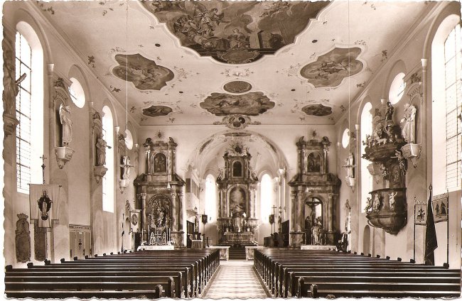 St. Peter und Paul Kirche (Vorderseite der Ansichtskarte)