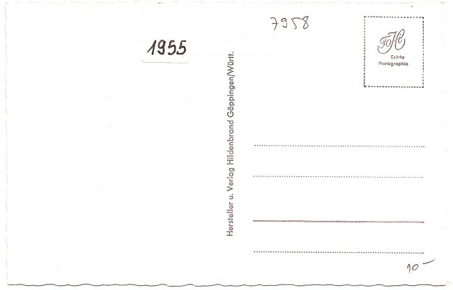 Laupheim (Rückseite der Ansichtskarte)