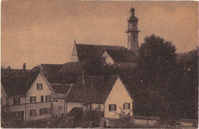 St. Peter und Paul Kirche (Vorderseite der Ansichtskarte)