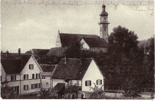 St. Peter und Paul Kirche (Vorderseite der Ansichtskarte)