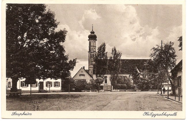 Laupheim Heiliggrabkapelle (Vorderseite der Ansichtskarte)