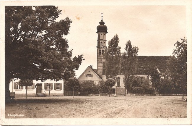 Laupheim (Vorderseite der Ansichtskarte)