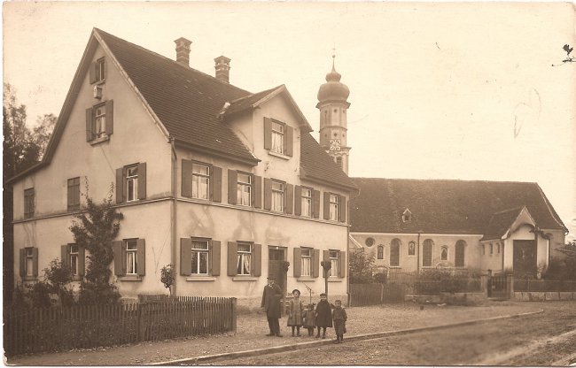 Friedhofskapelle (Vorderseite der Ansichtskarte)