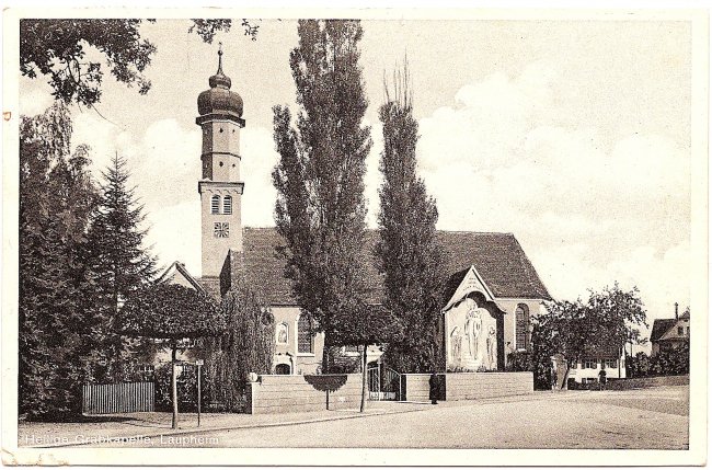 Heilige Grabkapelle, Laupheim (Vorderseite der Ansichtskarte)