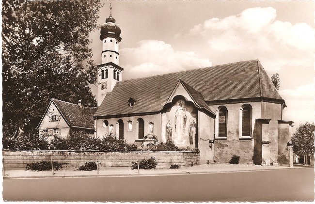 Friedhofskapelle (Vorderseite der Ansichtskarte)