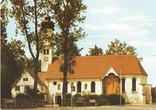 Friedhofskapelle (Vorderseite der Ansichtskarte)