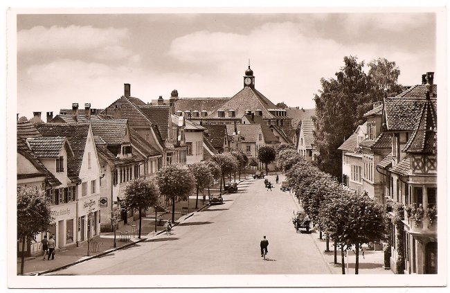 Unterer Marktplatz (Vorderseite der Ansichtskarte)