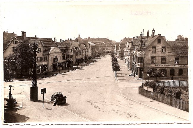 Unterer Marktplatz (Vorderseite der Ansichtskarte)