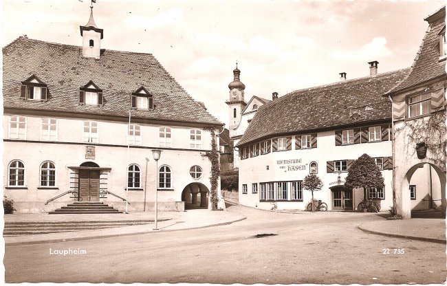 Laupheim (Vorderseite der Ansichtskarte)