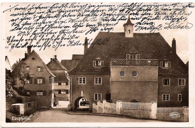 Laupheim (Vorderseite der Ansichtskarte)