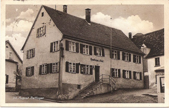 Gasthaus zum Rad (Vorderseite der Ansichtskarte)