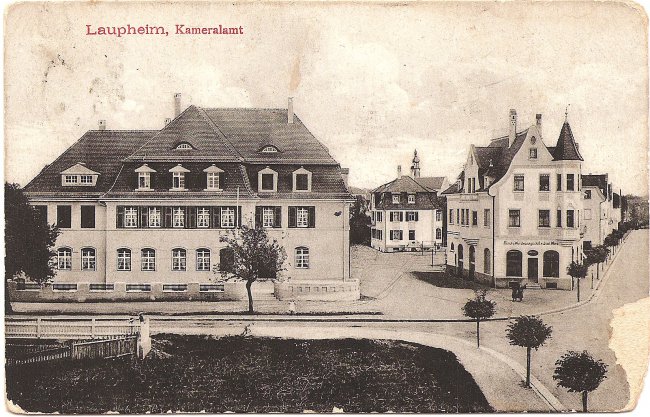 Laupheim, Kameralamt (Vorderseite der Ansichtskarte)