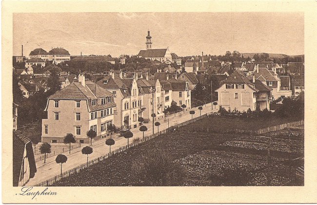 Laupheim (Vorderseite der Ansichtskarte)