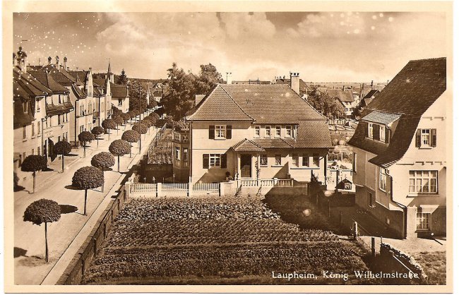 Laupheim, König-Wihelmstraße (Vorderseite der Ansichtskarte)