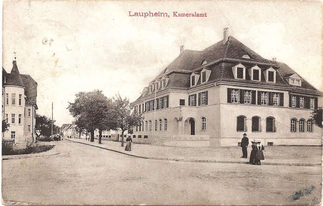 Laupheim, Kameralamt (Vorderseite der Ansichtskarte)
