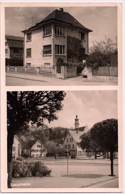 Haus Schmucker (Vorderseite der Ansichtskarte)