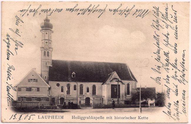 Laupheim Heiliggrabkapelle (Vorderseite der Ansichtskarte)