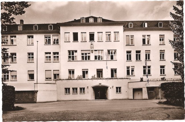 Laupheim (Württ.) - Kreiskrankenhaus (Vorderseite der Ansichtskarte)