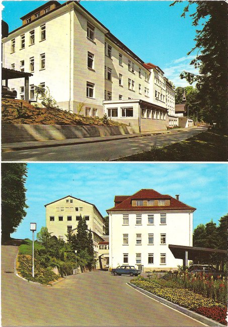 Kreiskrankenhaus Laupheim (Vorderseite der Ansichtskarte)