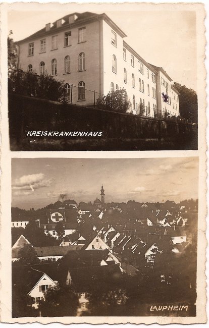 Kreiskrankenhaus (Vorderseite der Ansichtskarte)