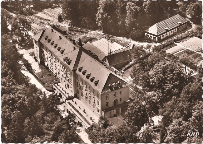 Kreiskrankenhaus Laupheim (Vorderseite der Ansichtskarte)