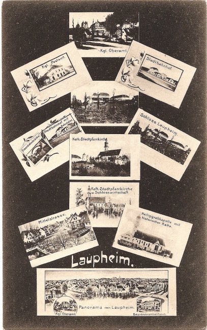 Laupheim (Vorderseite der Ansichtskarte)