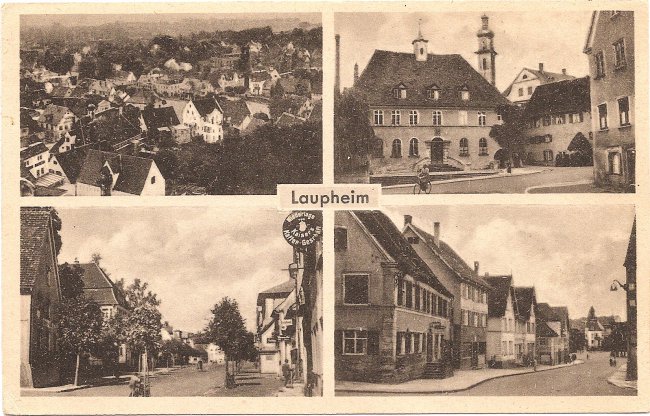 Laupheim (Vorderseite der Ansichtskarte)