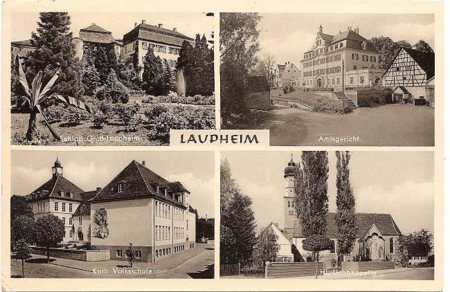 Laupheim (Vorderseite der Ansichtskarte)