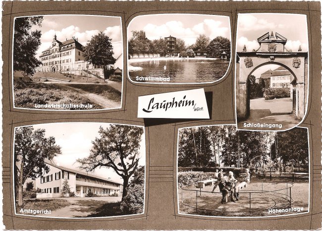 Laupheim/Württ. (Vorderseite der Ansichtskarte)
