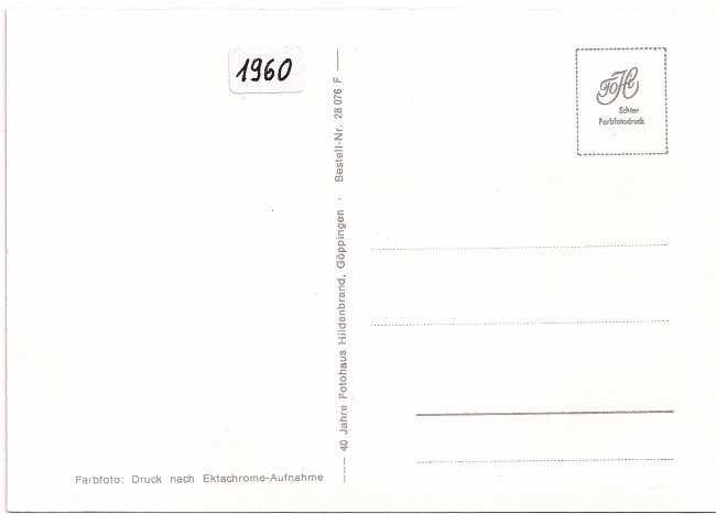 Gruß von Laupheim (Rückseite der Ansichtskarte)