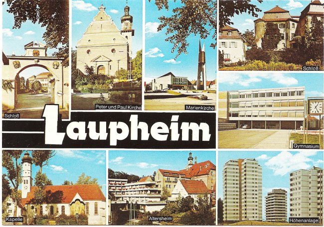 Laupheim (Vorderseite der Ansichtskarte)