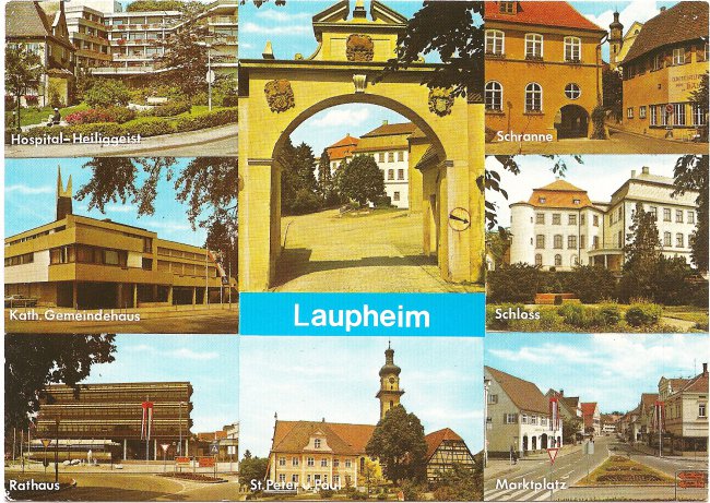 Laupheim (Vorderseite der Ansichtskarte)