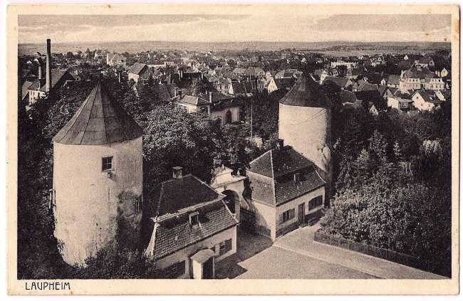 Laupheim (Vorderseite der Ansichtskarte)