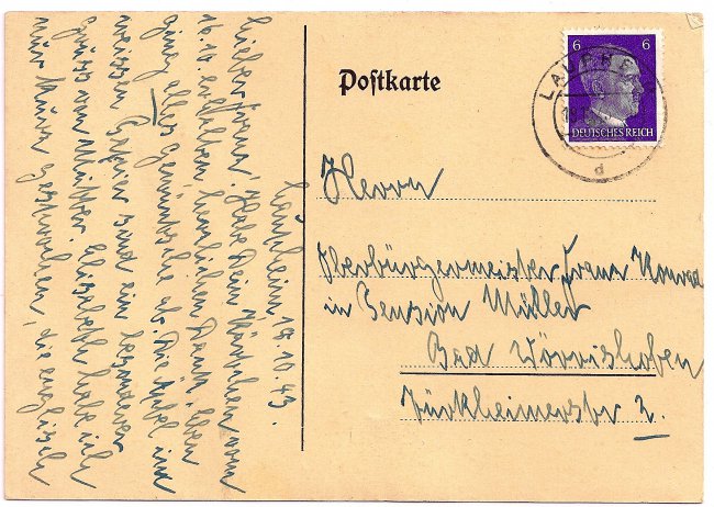 Heimattag Laupheim, 14. Juli 1935 (Rückseite der Ansichtskarte)