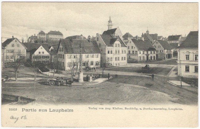 Partie aus Laupheim (Vorderseite der Ansichtskarte)