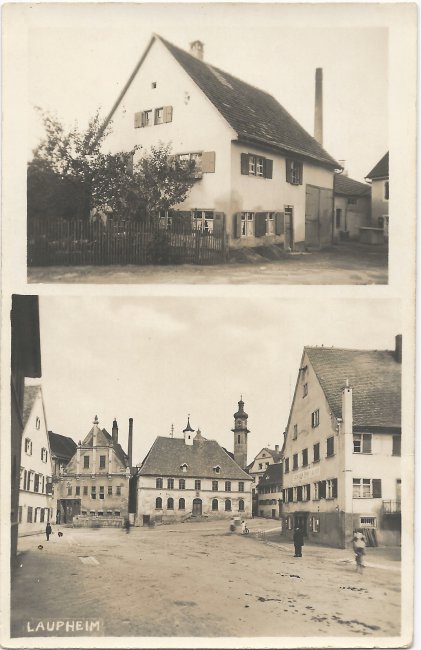 Haus Kollmayer / Scheller (Vorderseite der Ansichtskarte)