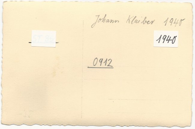 Modehaus Johann Klaiber (Rückseite der Ansichtskarte)