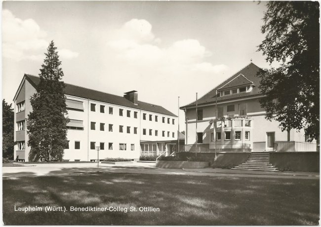 Laupheim (Württ.). Benediktiner - Colleg St.Ottilien (Vorderseite der Ansichtskarte)