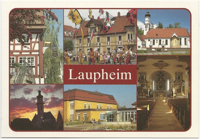 Laupheim (Vorderseite der Ansichtskarte)