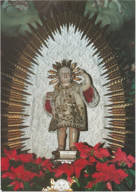 Laupheim, Christkind  St. Peter u. Paul (Vorderseite der Ansichtskarte)