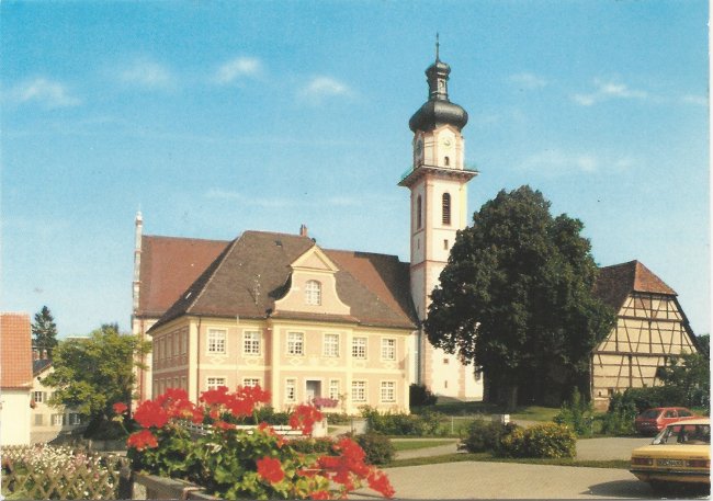 Laupheim St. Peter und Paul (Vorderseite der Ansichtskarte)