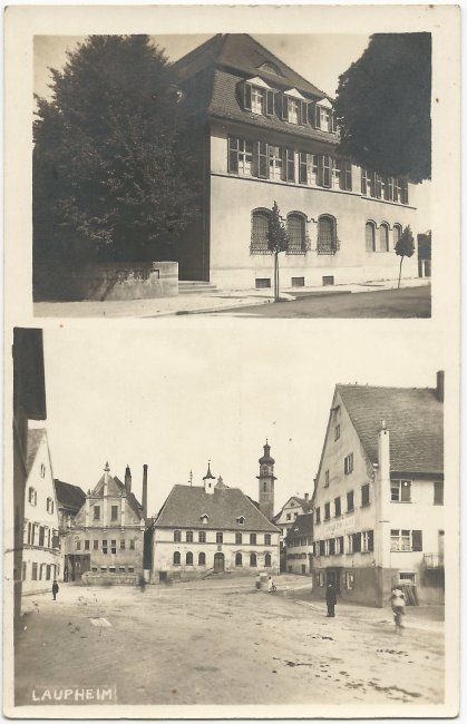 Laupheim (Finanzamt) (Vorderseite der Ansichtskarte)