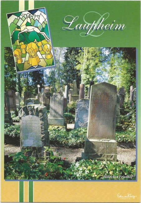Laupheim Judenfriedhof (Vorderseite der Ansichtskarte)