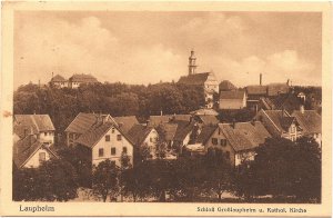 Laupheim Schloß Großlaupheim u. Kathol. Kirche Laupheim Schloß Großlaupheim u. Kathol. Kirche