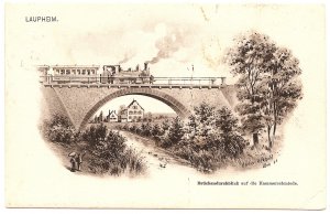 Laupheim Brückendurchblick auf die Hammerschmiede